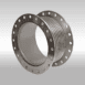 Heavy-duty industrial slip joint pipe coupling with flange connection for piping systems.