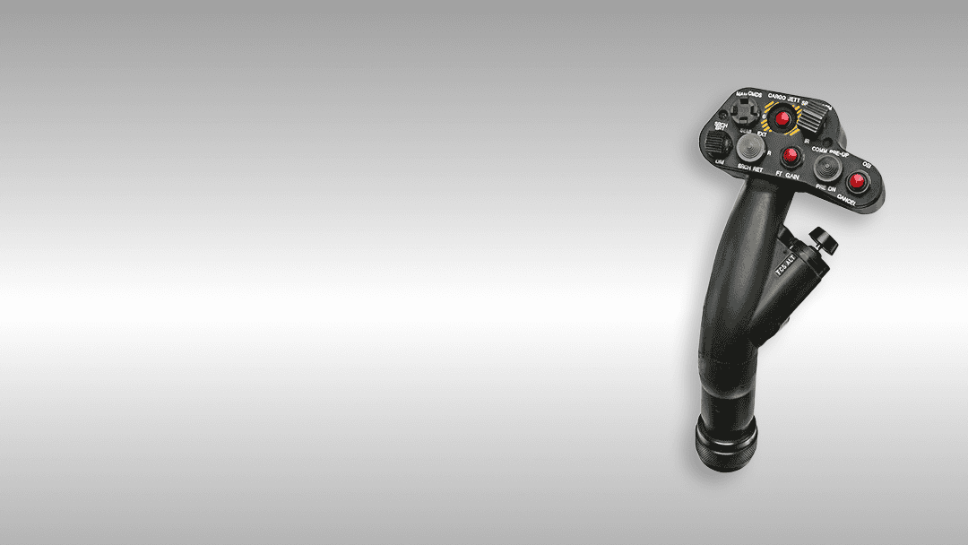 Cockpit display and control stick for flight simulation games.