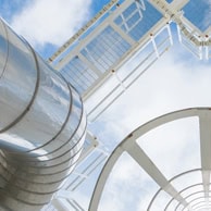 High-capacity industrial ventilation system installed at Kelco Industries plant.