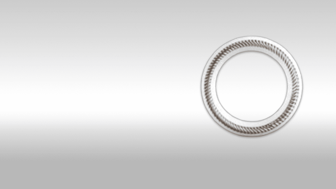 Precision-machined metal bearing for industrial applications.