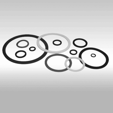 High-quality rubber O-rings in various sizes for industrial sealing applications.