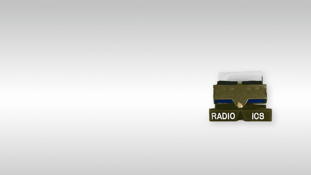 RADIO ICS electronic component used for communication and control systems.