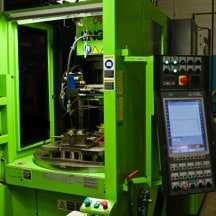 Aluminum manufacturing machinery in a Kelco Industries facility.